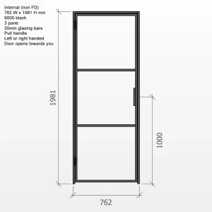 Internal-Steel-single-Door-9005-PH-F3-DesignPlus