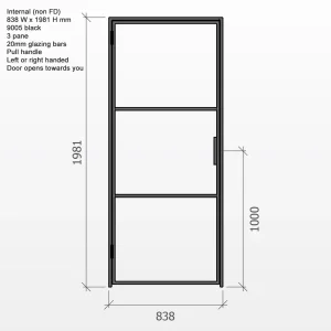 Internal Steel and Glass Door